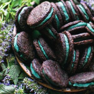 Wild Mint and Anise Hyssop Oreos