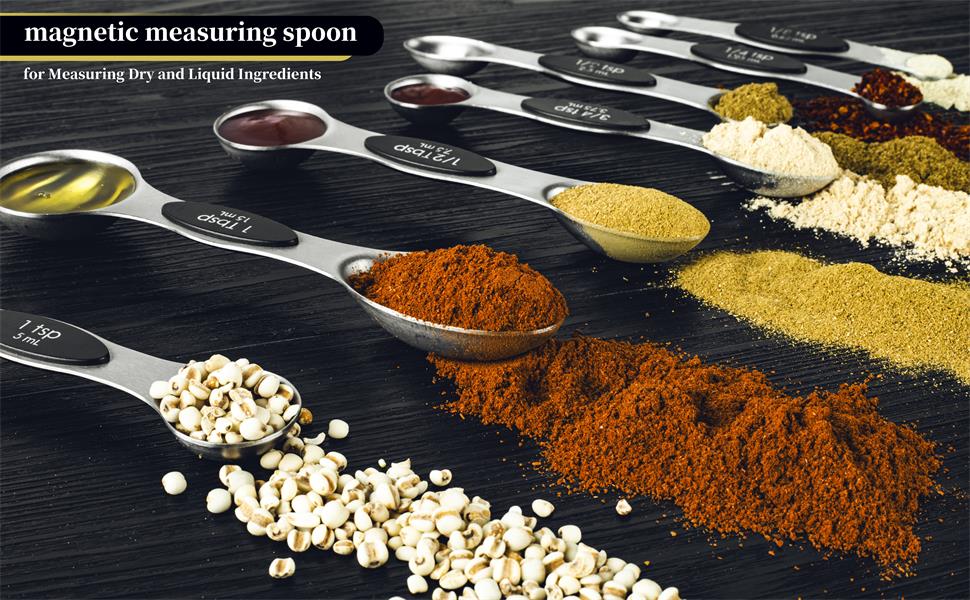 magnetic measuring spoons