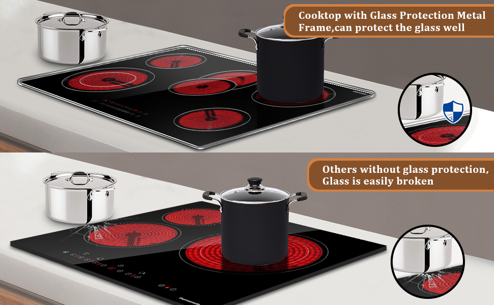 glass electric cooktop