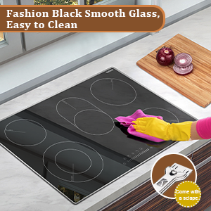 glass electric stovetop