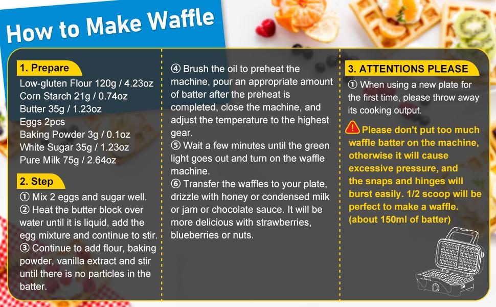 How to make waffle