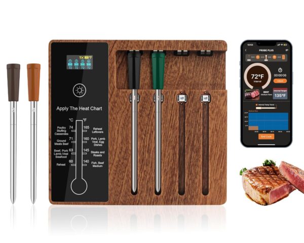 Bluetooth-enabled BBQ thermometers