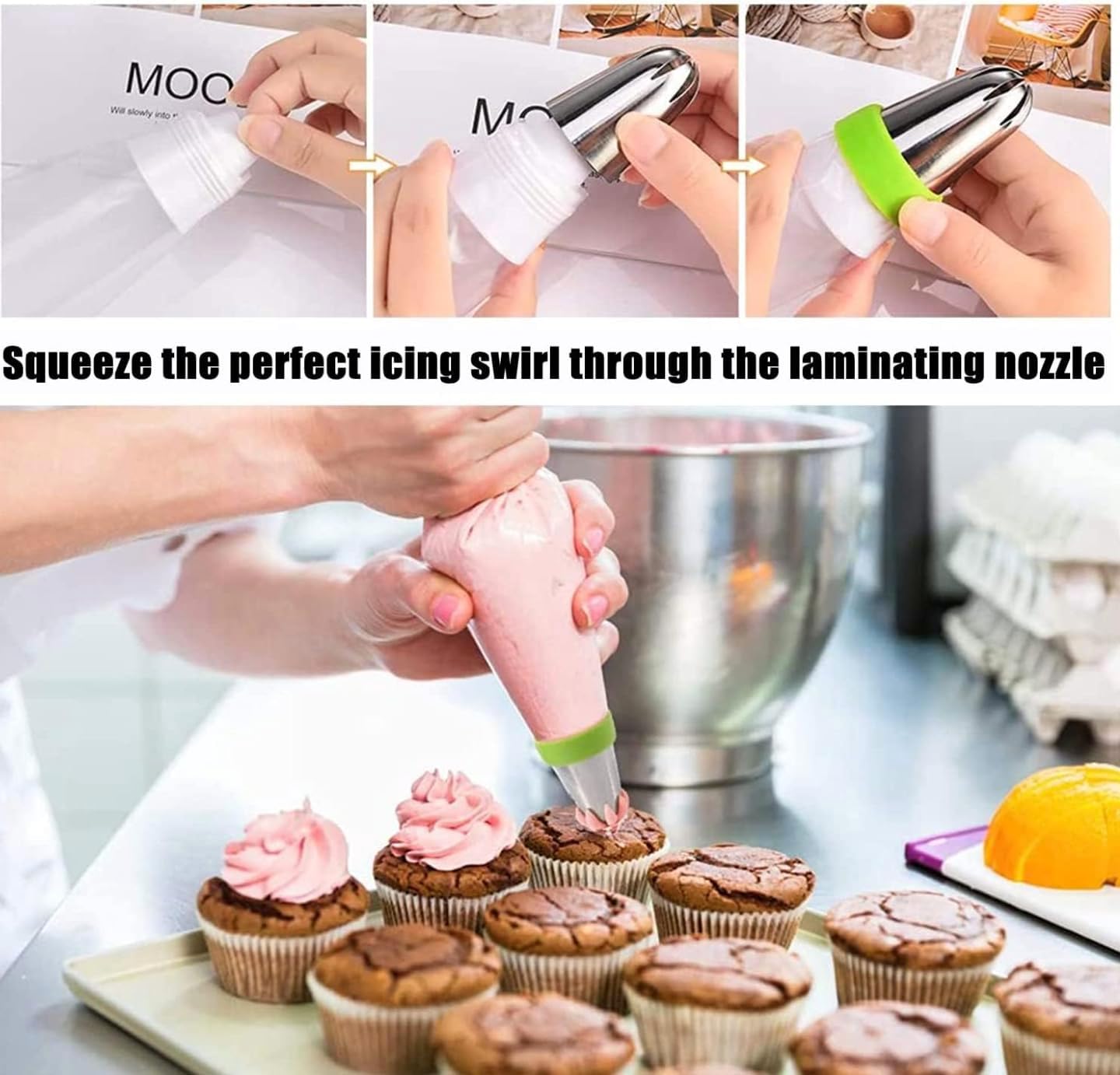 zhonglinhua99pcs Cake Pan Set with Removable Base, Cake Decorating Supplies with 3 Nonstick Bakeware Springform Pans (8" 9" 10"), Numbered Icing Piping Tips and Other Baking Supplies for Cheesecake - Image 7