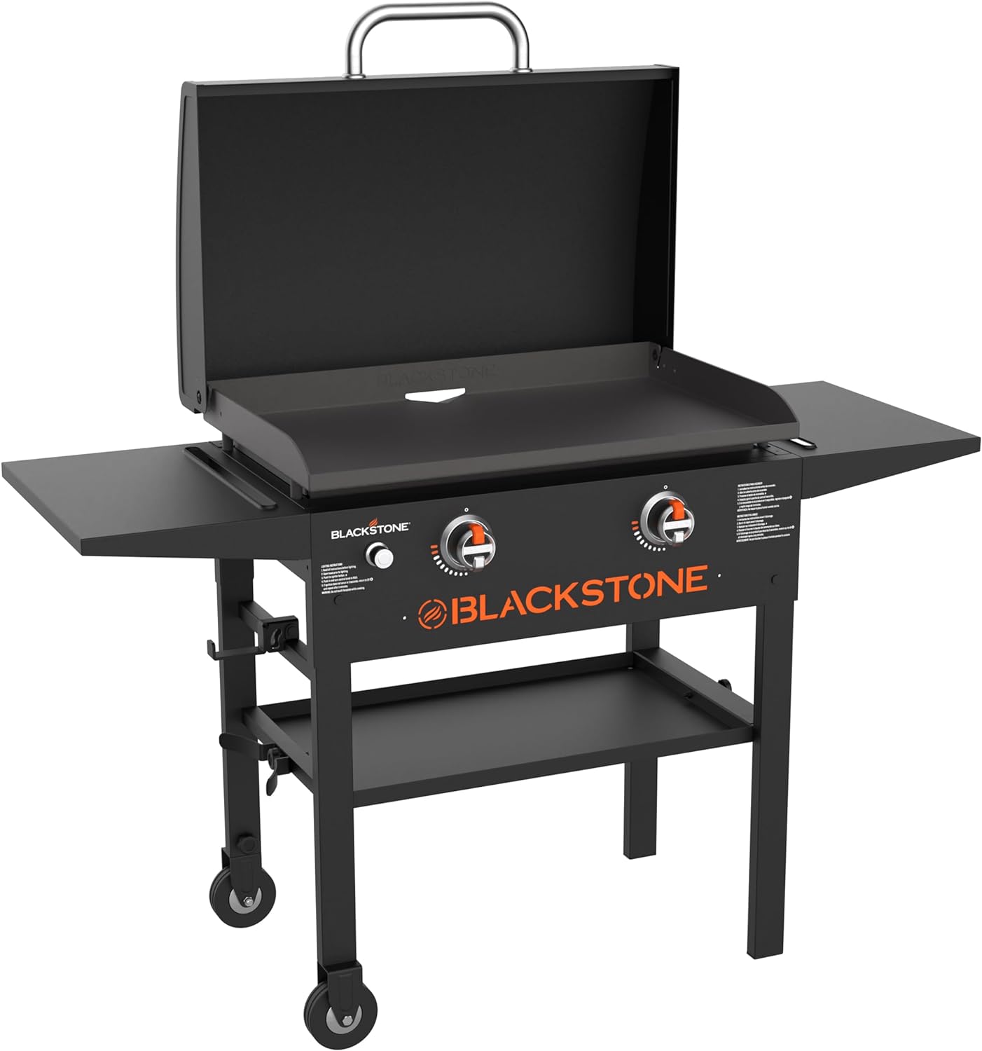 Blackstone 1883 Original 28” Griddle with Integrated Protective Hood and high-end grill covers and accessories