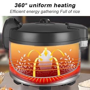 commercial rice cooker with 3D Heating