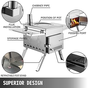 camping wood stove