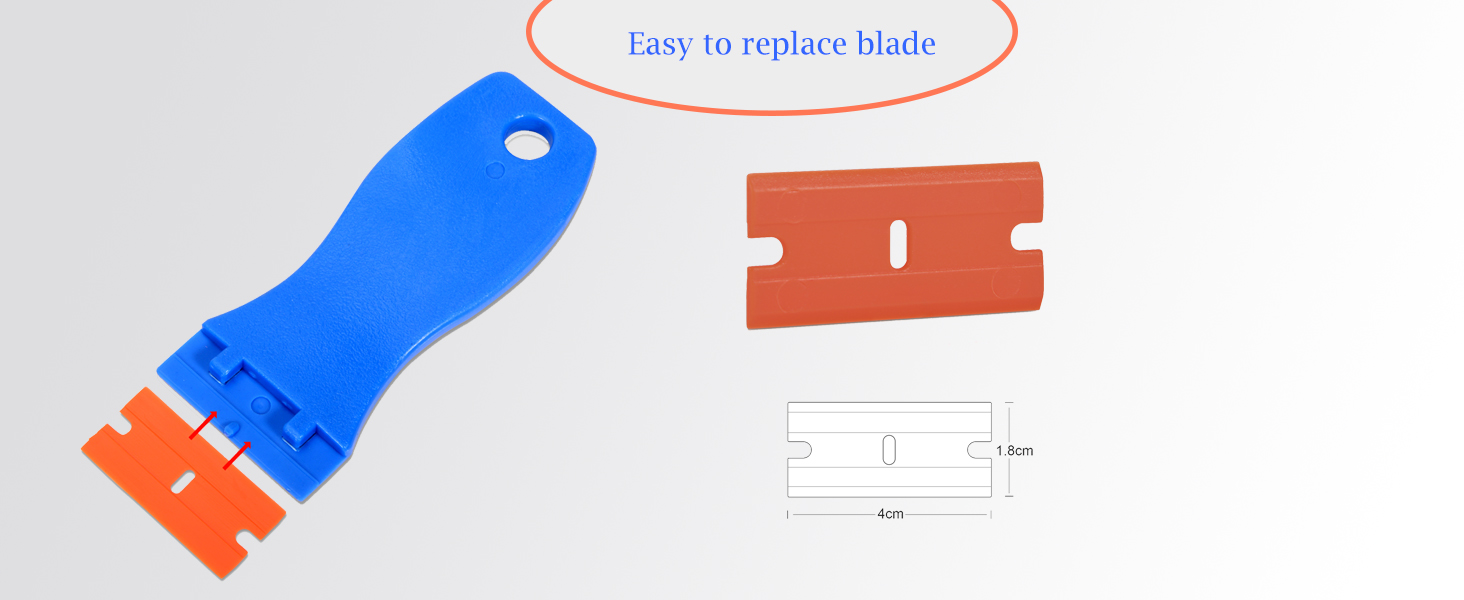 plastic razor blade scraper tool