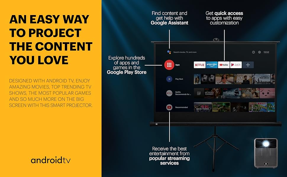Kodak Flik HD10 smart projector 