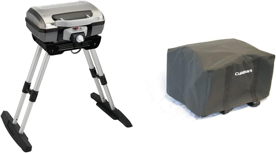 Cuisinart Electric Grill Bundle with Grill Cover portable gourmet barbecues