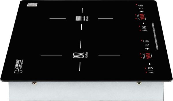 Equator 13" VERTICAL 2-BURNER Induction Cooktop 9 POWER Built in/Freestand 110V - Image 2