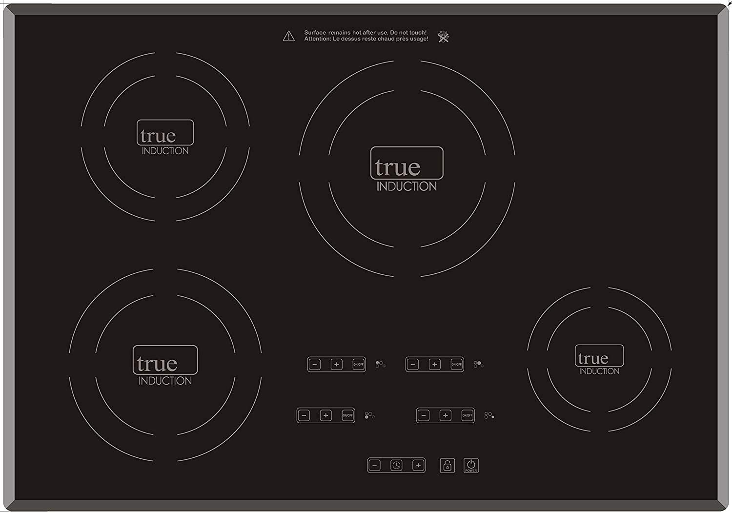 TI4B 4 Burner Cooktop, Black energy-efficient RV cooking appliances