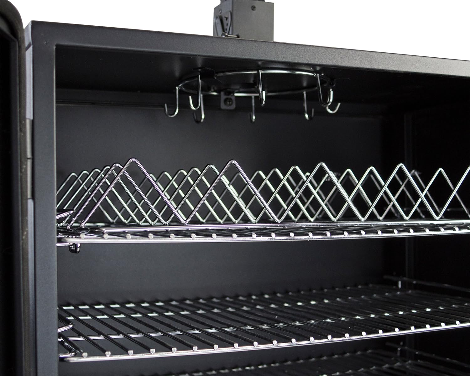 Dyna-Glo DGO1890BDC-D Wide Body Vertical Offset Charcoal Smoker,Black - Image 7