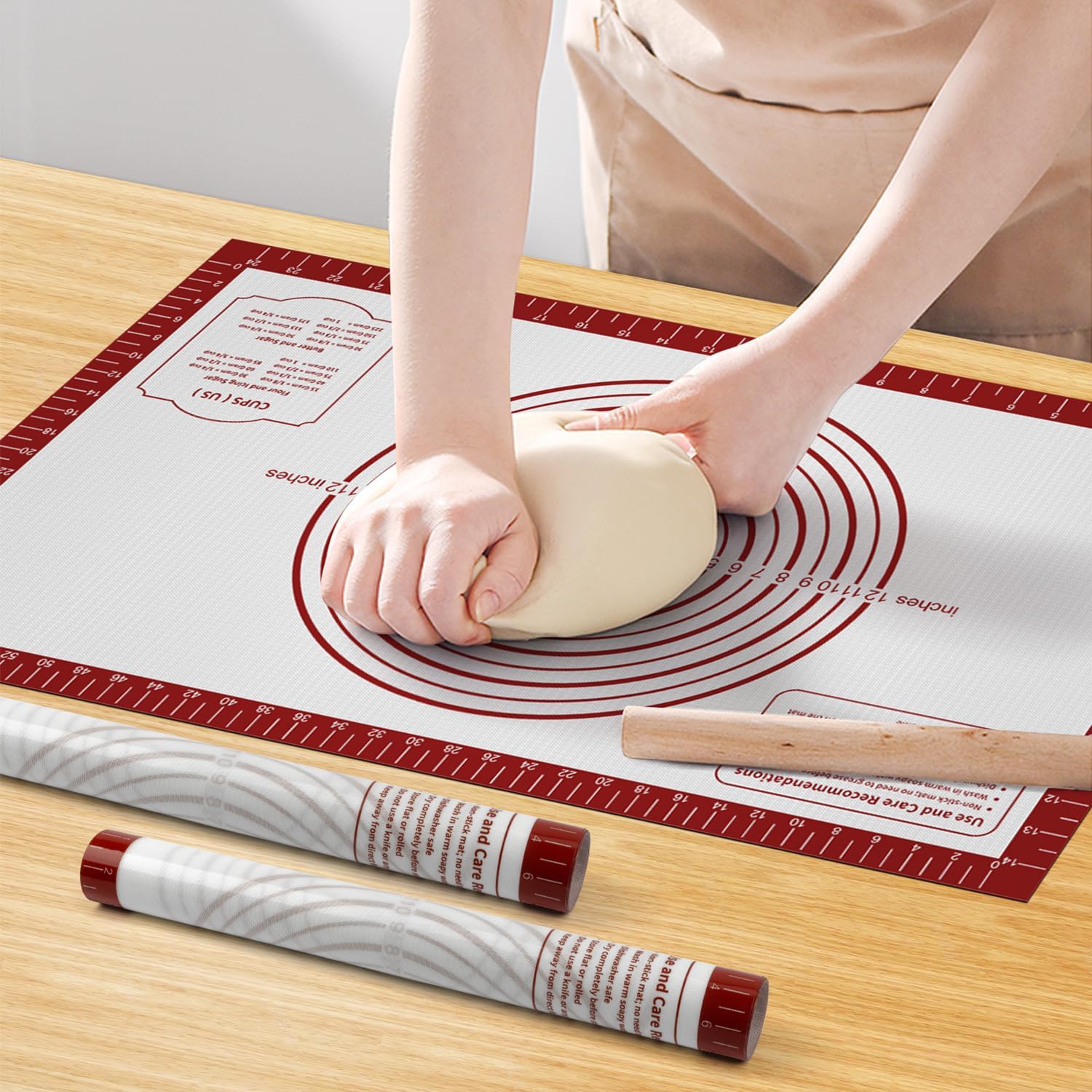 Silicone Baking Mat, Non Stick Pastry Mat Sheet for Dough silicone baking mats