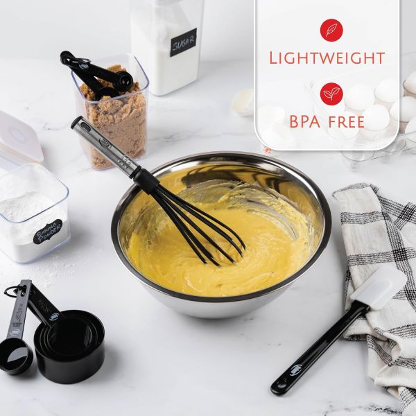 Kitchen Utensils Set 35 PCS Cooking Utensils Set, Nonstick and Heat Resistant Nylon Stainless Steel Silicone Spatula Set - Kitchen Gadgets Home Essentials Kitchen Accessories, Apartment Must Haves - Image 6