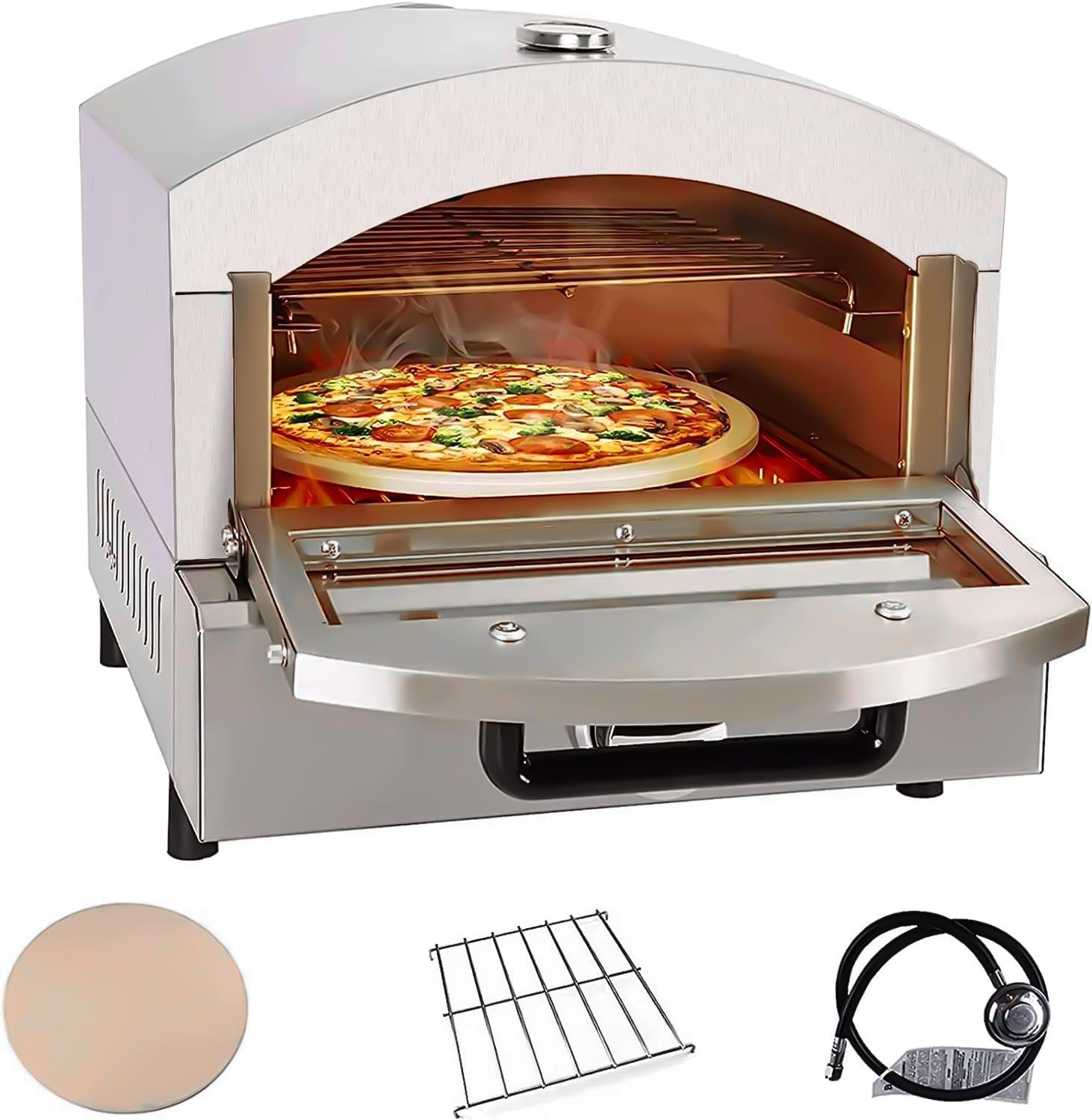Portable Outdoor Pizza Oven Propane Gas Fired-Pizza Maker 14in Pizza portable wood-fired pizza ovens