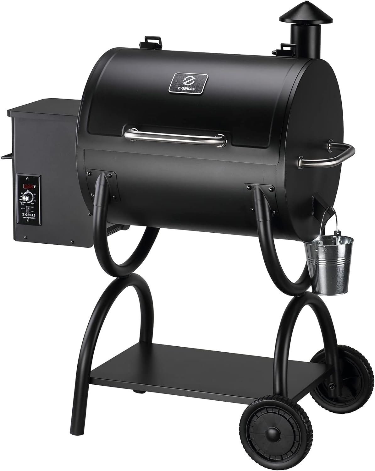 Z GRILLS ZPG-550A Wood Pellet Grill & Smoker, 16lbs Large smart temperature-controlled BBQ