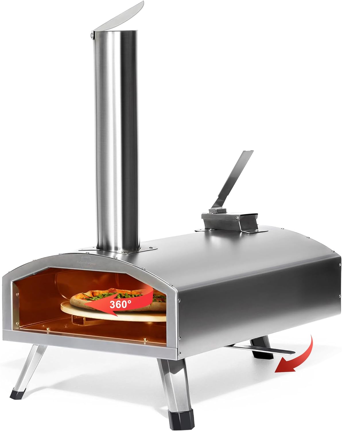 Wood Fired and Gas Pizza Oven - Multi-Fuel 12 Inch portable wood-fired pizza ovens