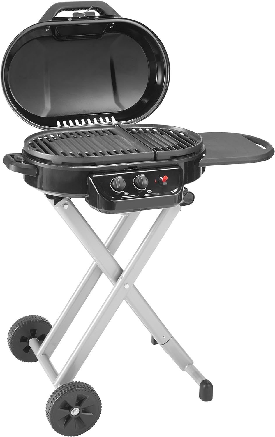 Coleman RoadTrip 225 Portable Stand-Up Propane Grill, Gas Grill with Push-Button Starter, Folding Legs & Wheels, Side Table, & 11,000 BTUs of Power for Camping, Tailgating, Grilling & More - Image 2