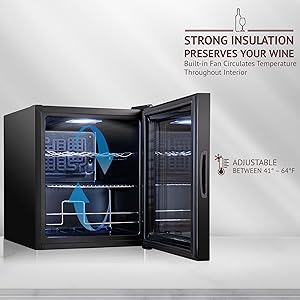 Schmecke Wine cooler Preserve Wine’s Fullest Flavor & Aroma