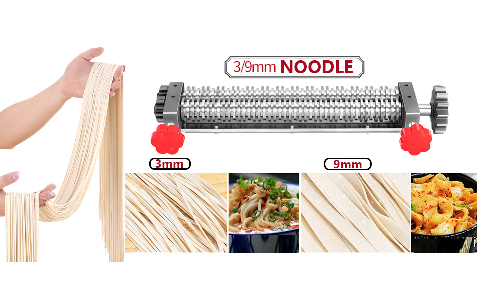 110V 550W Commercial Noodle Machine, Household Multi Pasta Maker Electric Pressing Noodle Machine 