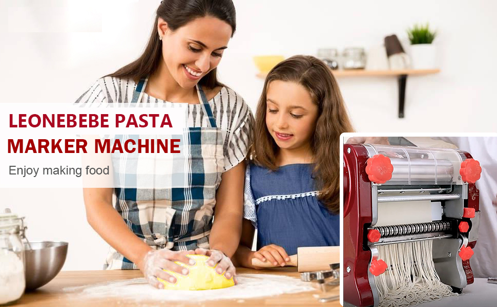 110V 550W Commercial Noodle Machine, Household Multi Pasta Maker Electric Pressing Noodle Machine 