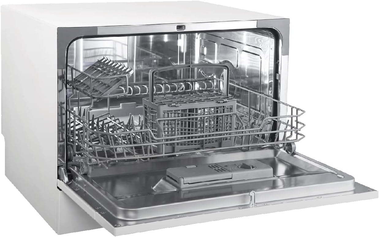 Honeywell Countertop Dishwasher with 6 Place settings, 6 Washing Programs, Stainless Steel Tub, UL/Energy Star- Stainless Steel - Image 5