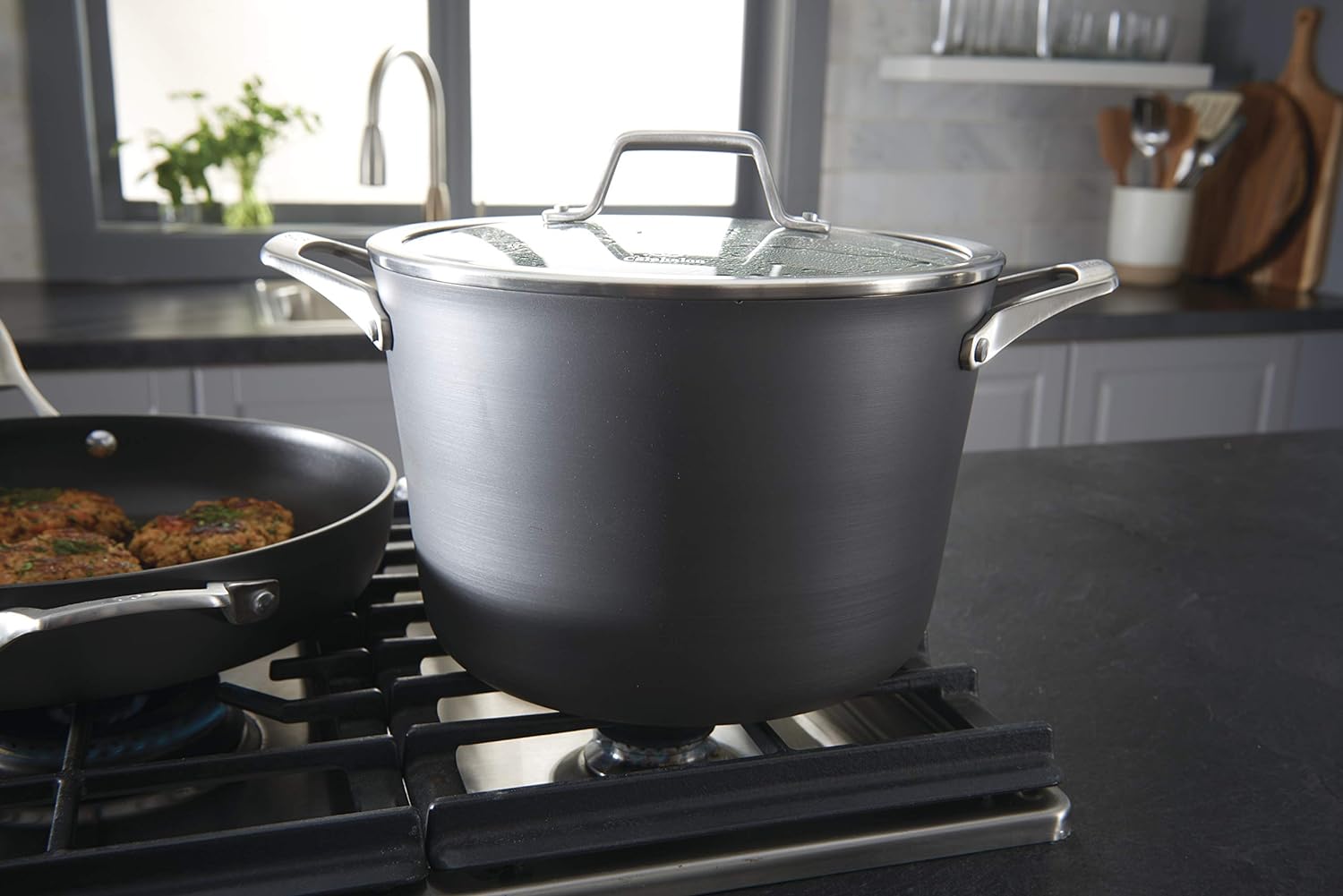 Calphalon 11-Piece Pots and Pans Set, Nonstick Kitchen Cookware with Stay-Cool Handles, Dishwasher and Metal Utensil Safe, Black - Image 8