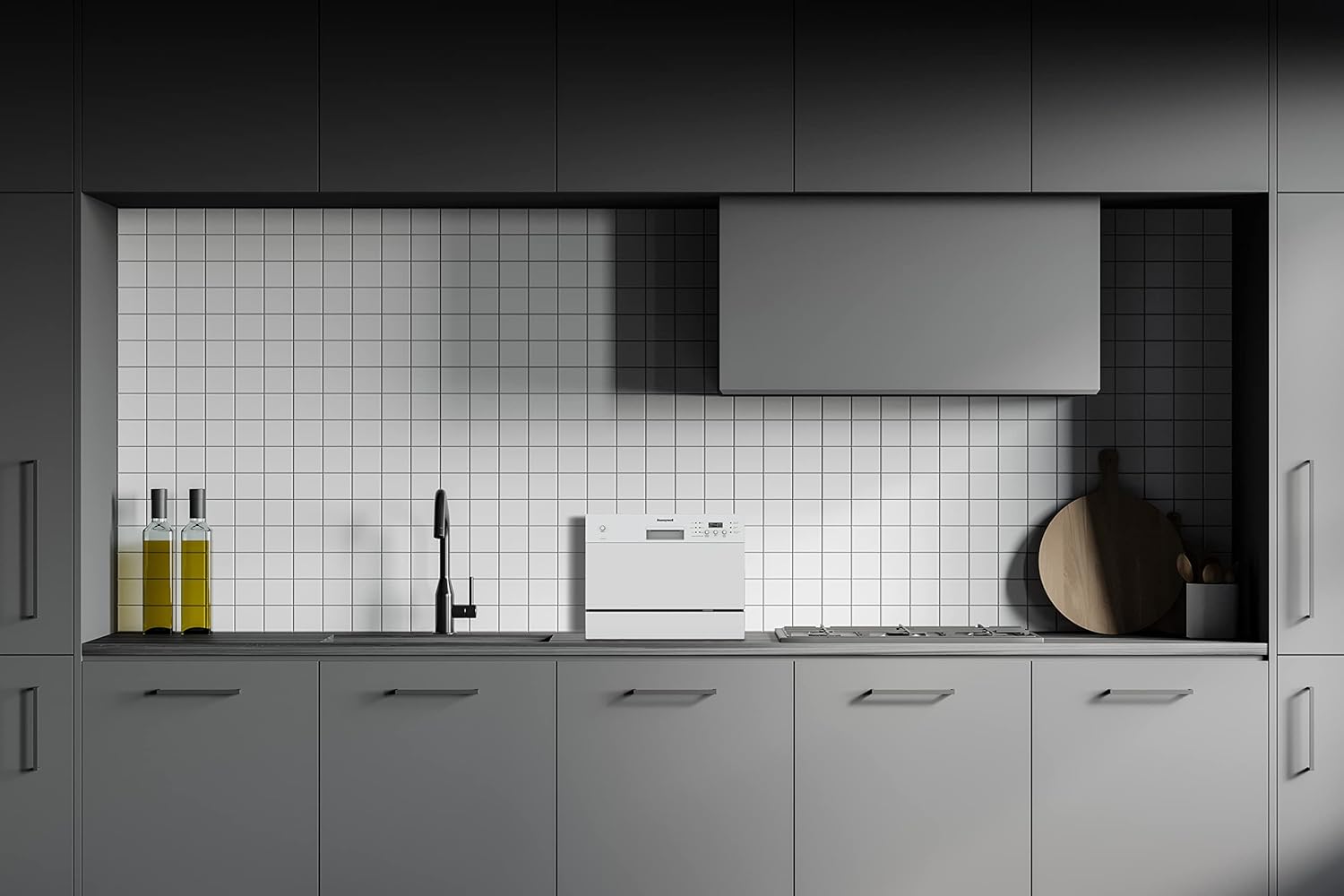 Honeywell Countertop Dishwasher with 6 Place settings, 6 Washing Programs, Stainless Steel Tub, UL/Energy Star- Stainless Steel - Image 6