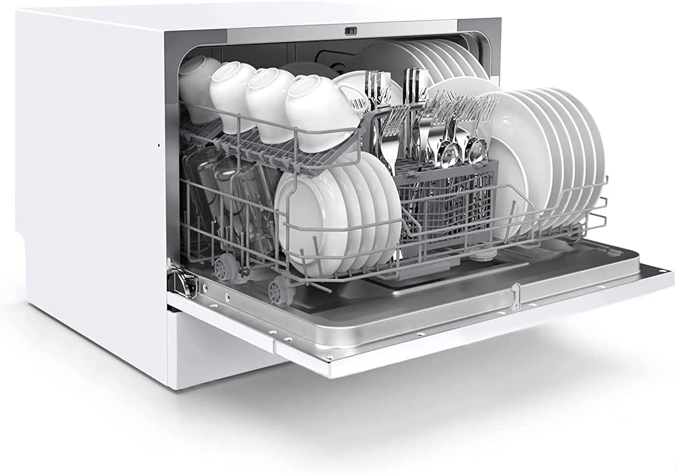 Honeywell Countertop Dishwasher with 6 Place settings, 6 Washing Programs, Stainless Steel Tub, UL/Energy Star- Stainless Steel - Image 4