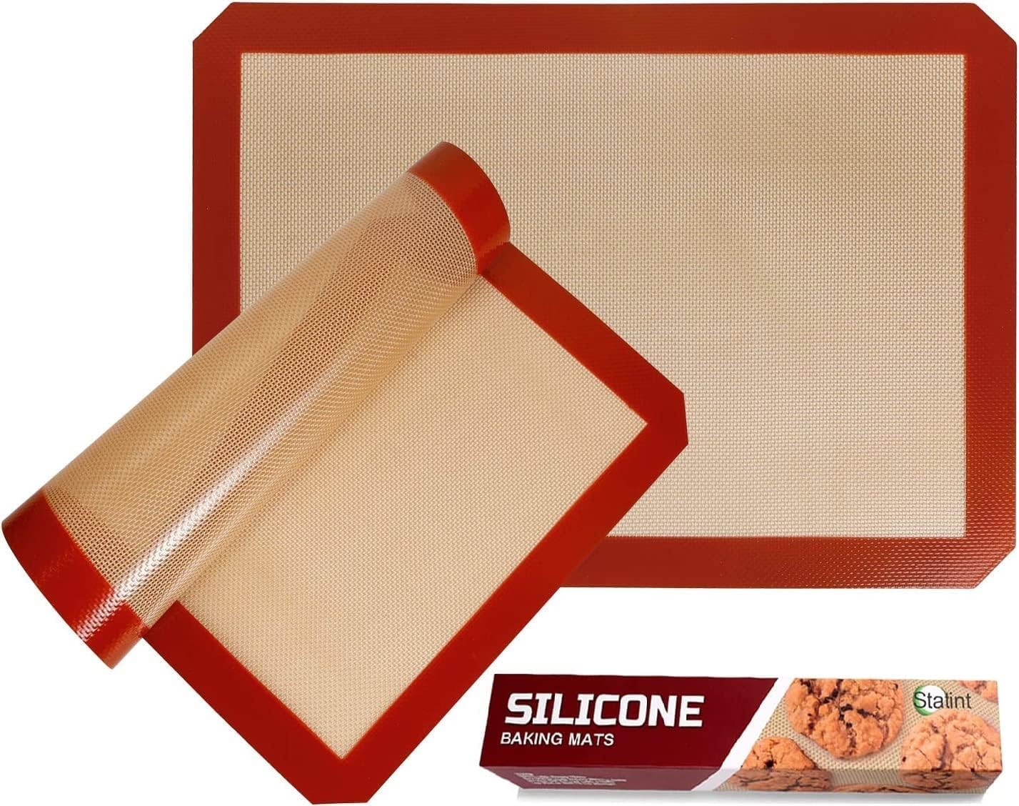 STATINT Non-Stick Silicone Baking Mat, Premium Food Safe - Pack silicone baking mats