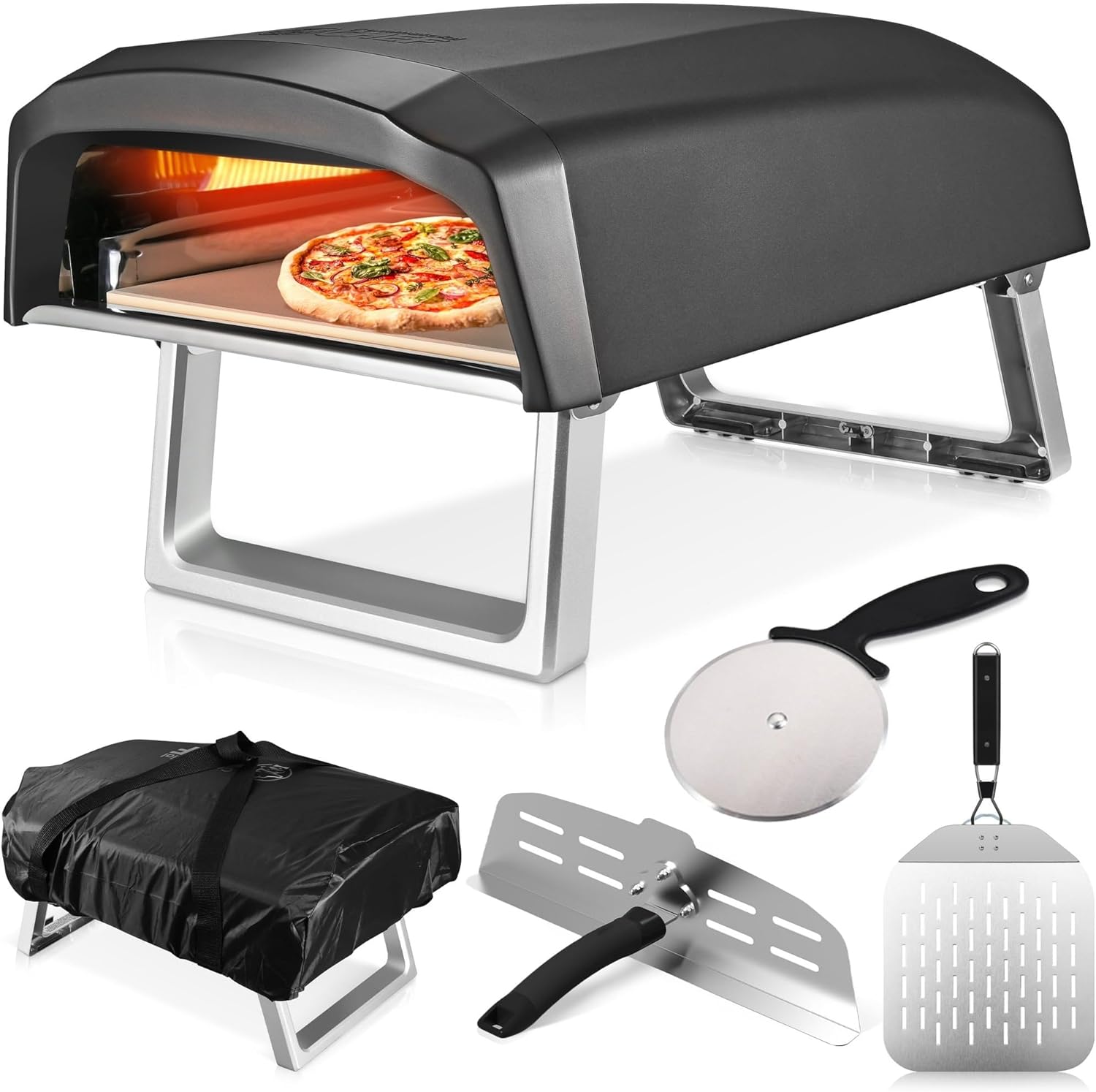Commercial Chef Pizza Oven Outdoor - Gas Pizza Oven Propane portable wood-fired pizza ovens