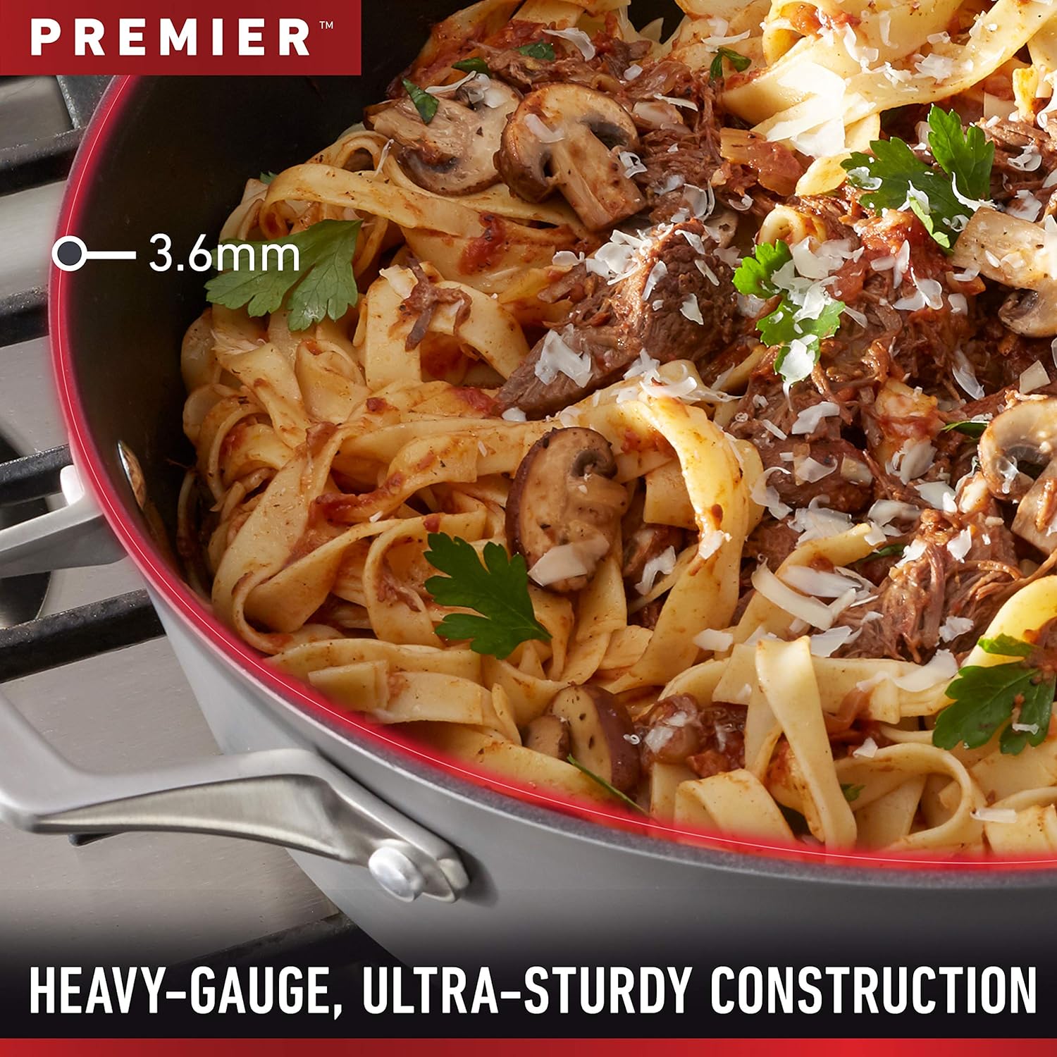 Calphalon 11-Piece Pots and Pans Set, Nonstick Kitchen Cookware with Stay-Cool Handles, Dishwasher and Metal Utensil Safe, Black - Image 3