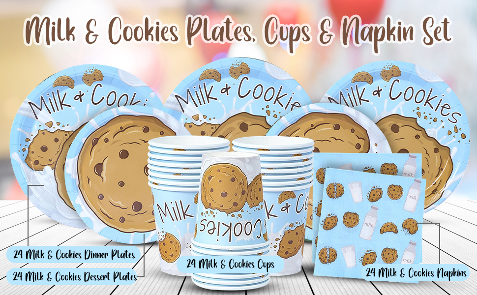 Milk and Cookies Party Supplies