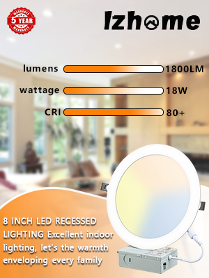 8 in recessed led light