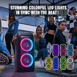 bluetooth speaker with lights