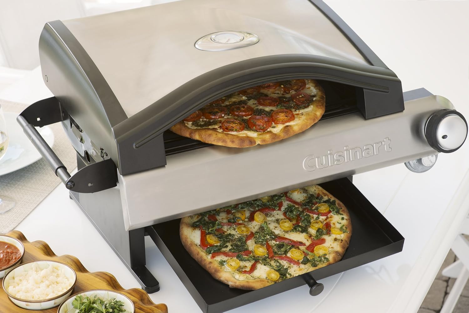 Cuisinart Outdoor Pizza Oven Bundle with LP Adapter Hose - Image 3