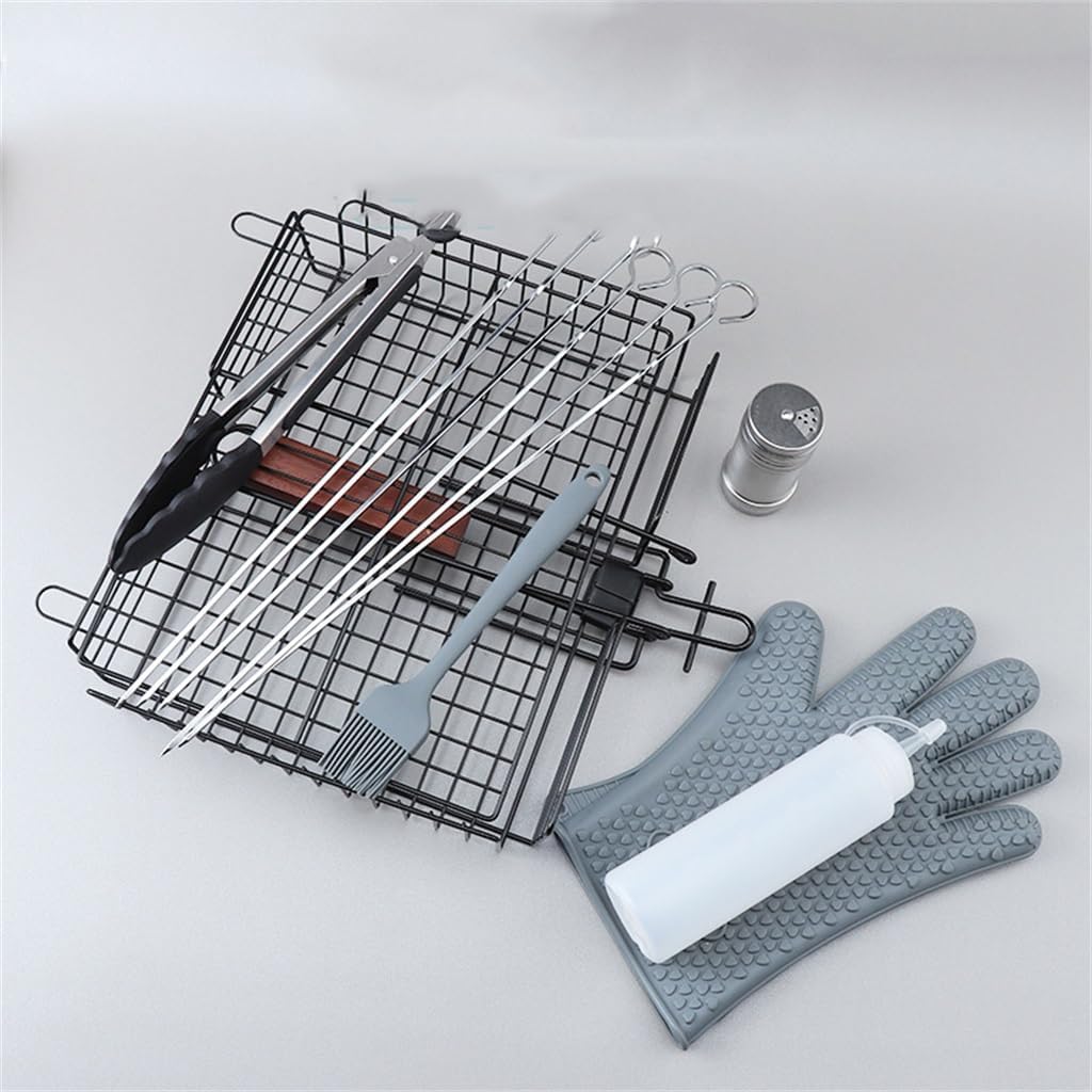 Stainless Steel Barbecue Tool Set Outdoor Barbecue Clip Brush Fork Shovel BBQ Combination - Image 3