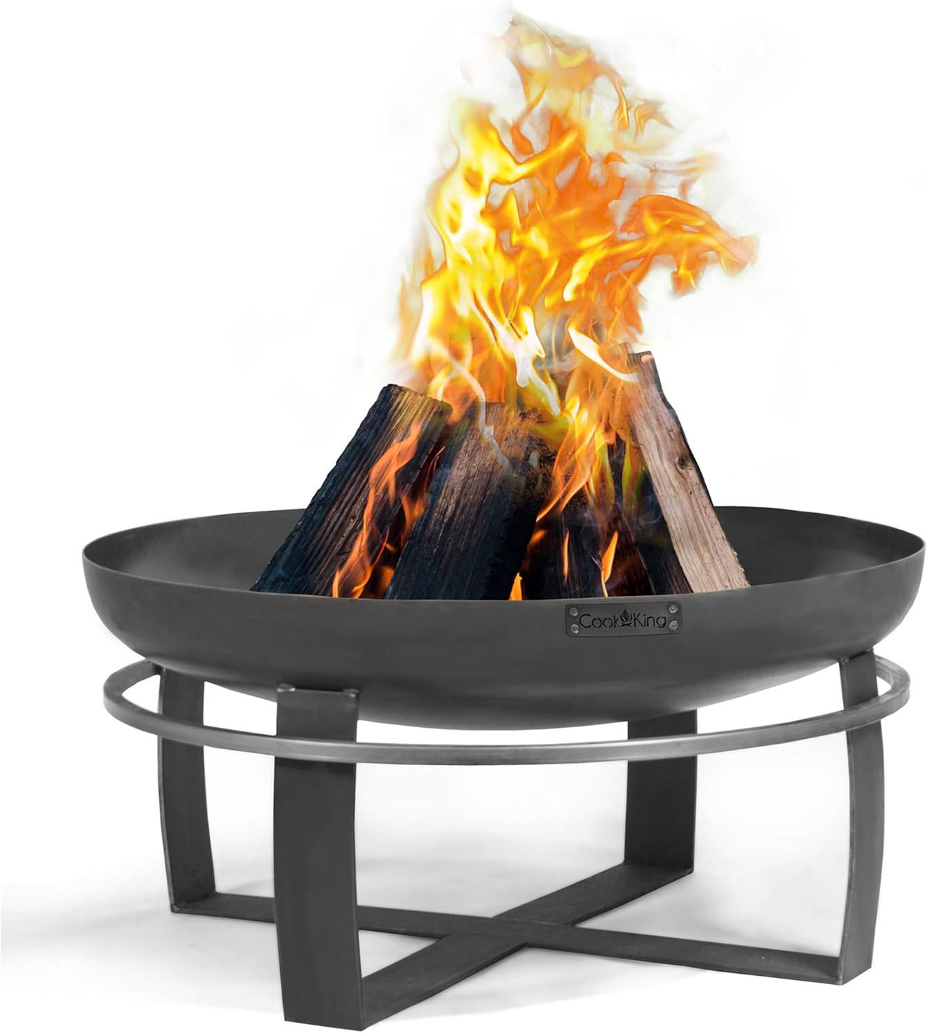 Good Directions Fire Pit Ignition 24" Handcrafted Cooking Fire Pit with Cooking Grill Plate Attachment for Backyard Bonfire Campfire for Outside, Medium Outdoor Firepit, Raw Steel - Image 8