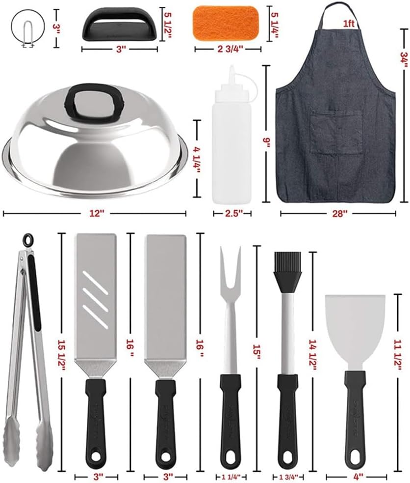 Outdoor BBQ Stainless Steel Frying Shovel Set Multifunctional Barbecue Tool Set - Image 5