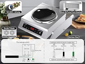 GIHETKUT Commercial Induction Cooktop