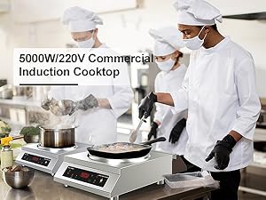 GIHETKUT Commercial Induction Cooktop