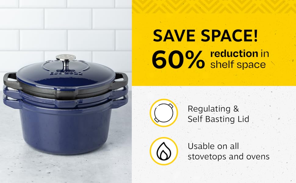 save space. 60% reduction in shelf space