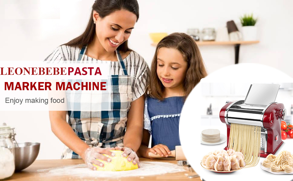 Electric Household Pasta Maker Automatic Noodle Maker Machine Dough Pressing Spaghetti Roller