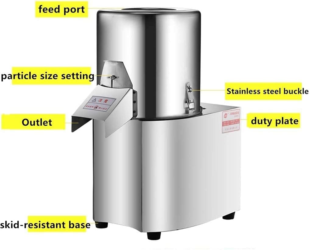 120kg/h Commercial Food Processor Machine, 220V 600W High Power Electric high-capacity food processors