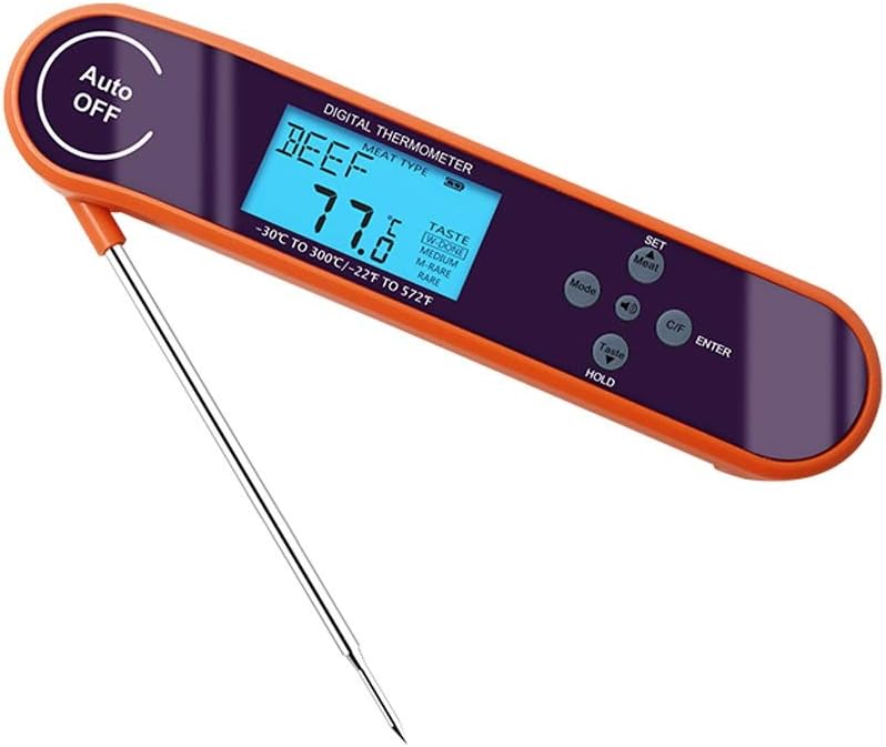 Food Probe Thermometer Electronic Digital Display Food Thermometer Waterproof Voice waterproof outdoor kitchen electronics