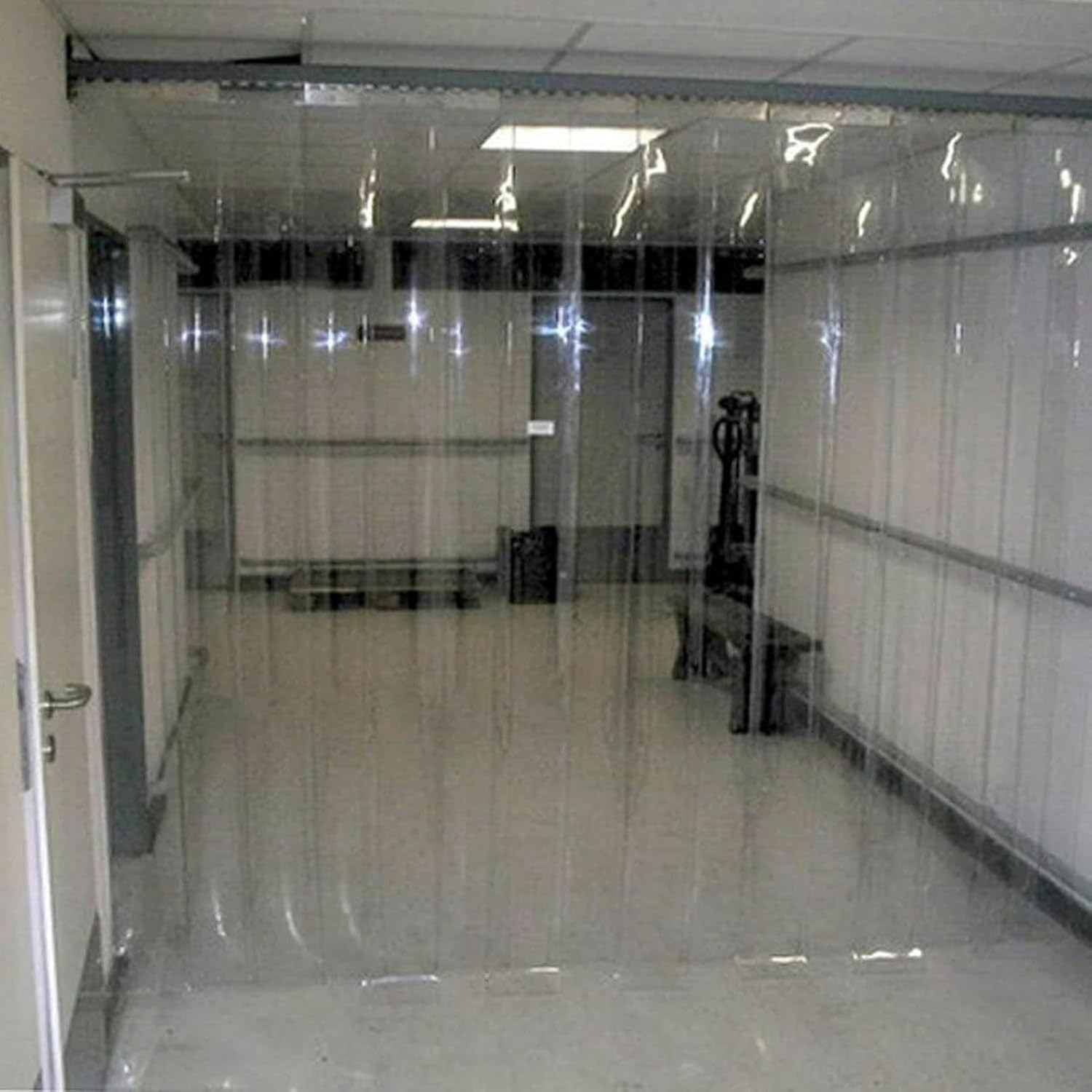 PVC Strip Door Curtain, Vinyl Strip Door Curtain, Clear Plastic Curtain Strips with 3cm Overlap for Walk-in Freezers, Coolers, and Warehouse Doors - Image 3