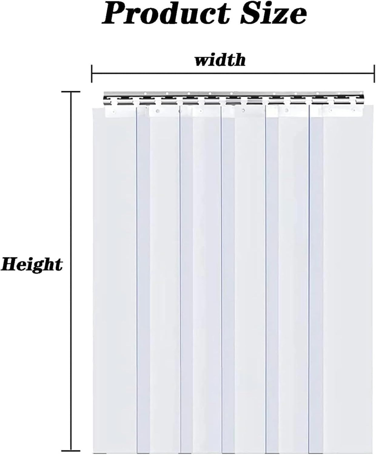 Frosted PVC Plastic Door Strip Curtain, Air Conditioner Partition Curtain Ideal for Coldstore/Freezer Coldstore Freezer Industrial Curtain - Image 7