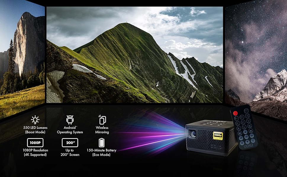 aaxa p7+ mini led 1080p projector