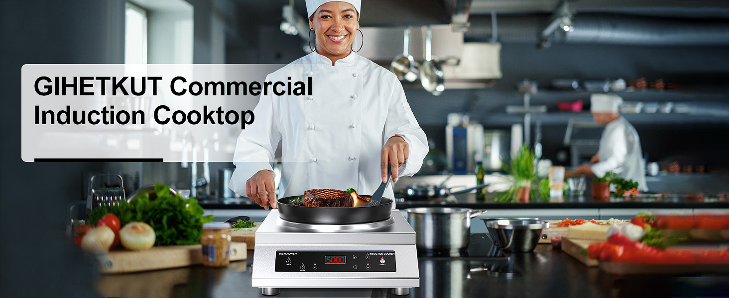 GIHETKUT Commercial Induction Cooktop