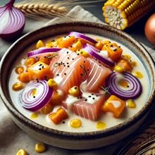 Ceviche Nikkei Clásico con leche de tigre infusionada en miso